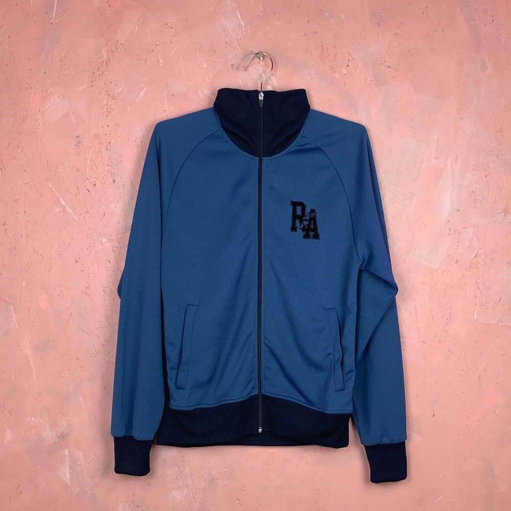 Roots Athletics Men's BLUE Full Zip/Men's LARGE Track Jacket/ROOTS Men's Zip Up/
